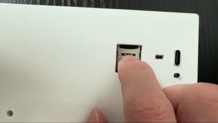 How to open TF card slot